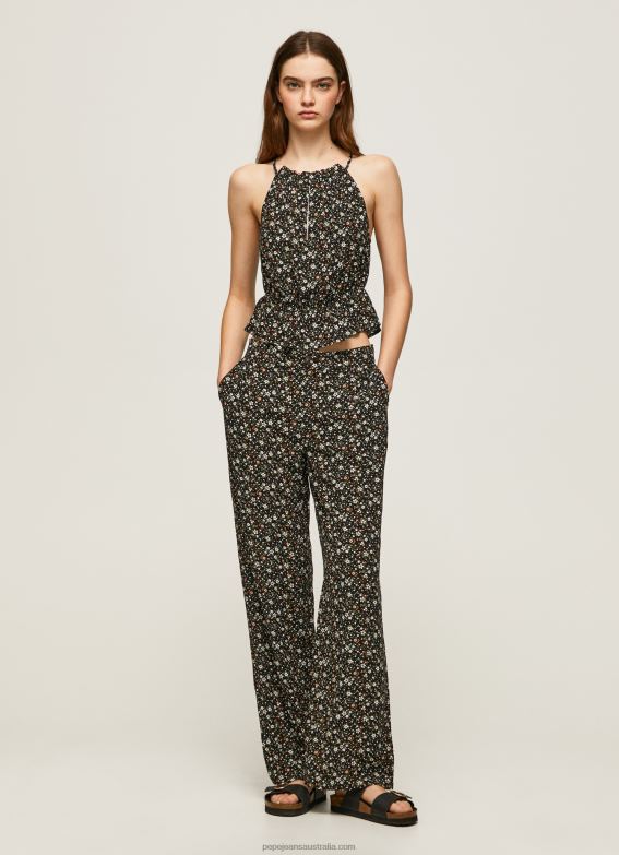 women_multi_pepe_jeans_floral_print_wide_trousers_60j40292.jpg Women Multi Pepe Jeans Floral Print Wide Trousers 60J40292 - Image 1
