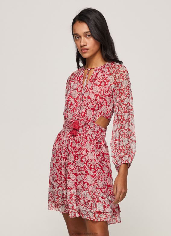 women_multi_pepe_jeans_floral_printed_dress_60j40144.jpg Women Multi Pepe Jeans Floral Printed Dress 60J40144 - Image 1