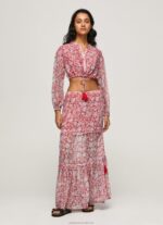 Women Multi Pepe Jeans Floral Printed Skirt 60J40477