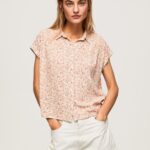 Women Multi Pepe Jeans Floral Short Sleeved Shirt 60J40356