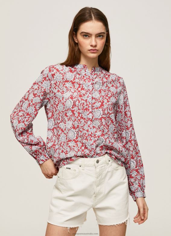 women_multi_pepe_jeans_flower_print_blouse_60j40373.jpg Women Multi Pepe Jeans Flower Print Blouse 60J40373 - Image 1