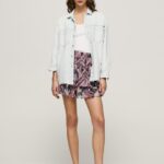 Women Multi Pepe Jeans Flowing Skirt With Frills 60J40494