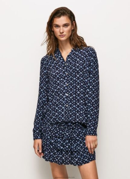 Women Multi Pepe Jeans Geometric Print Blouse 60J40357