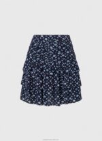Women Multi Pepe Jeans Geometric Print Short Skirt 60J40497 - Image 5