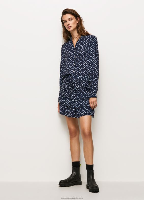 women_multi_pepe_jeans_geometric_print_short_skirt_60j40497.jpg Women Multi Pepe Jeans Geometric Print Short Skirt 60J40497 - Image 1