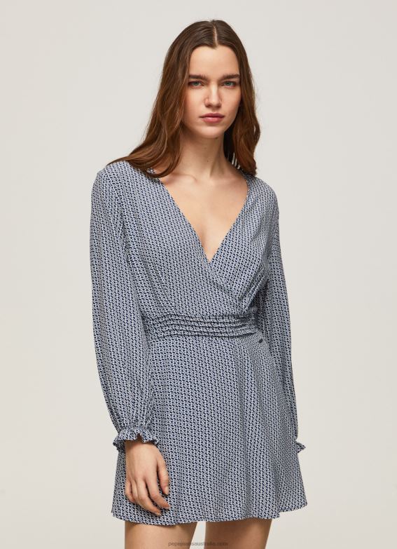 women_multi_pepe_jeans_logo_printed_dress_60j40160.jpg Women Multi Pepe Jeans Logo Printed Dress 60J40160 - Image 1