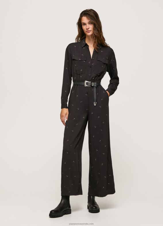 women_multi_pepe_jeans_long_paisley_dungarees_60j40156.jpg Women Multi Pepe Jeans Long Paisley Dungarees 60J40156 - Image 1