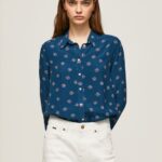 Women Multi Pepe Jeans Long Sleeved Floral Shirt 60J40371