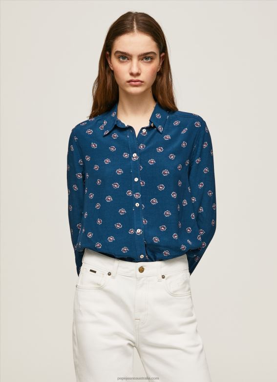 women_multi_pepe_jeans_long_sleeved_floral_shirt_60j40371.jpg Women Multi Pepe Jeans Long Sleeved Floral Shirt 60J40371 - Image 1
