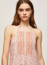 Women Multi Pepe Jeans Parhi Flower Dress 60J40182 - Image 3