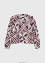 Women Multi Pepe Jeans Patchwork Cotton Jumper 60J40277 - Image 5