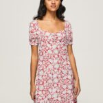 Women Multi Pepe Jeans Pavana Floral Print Dress 60J40167