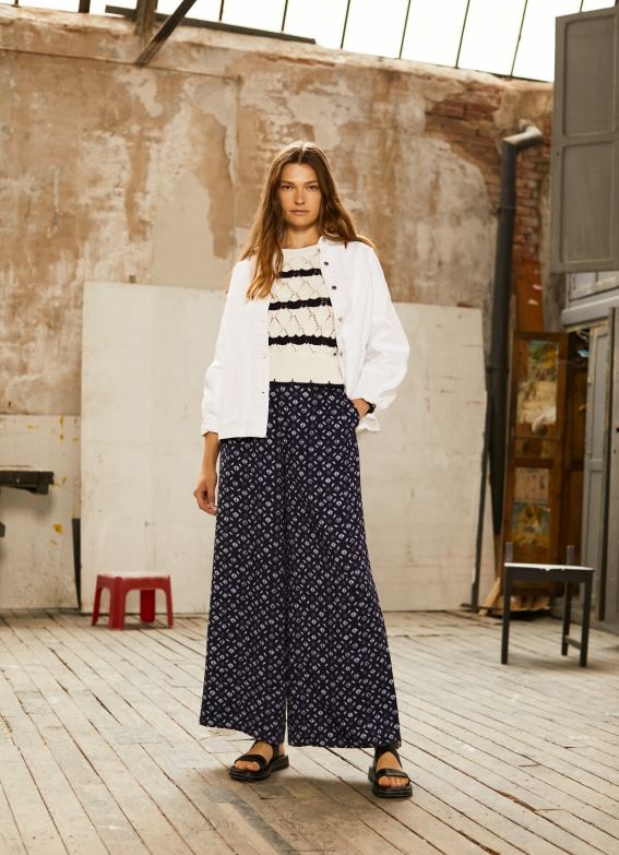 women_multi_pepe_jeans_printed_wide_trousers_60j40300.jpg Women Multi Pepe Jeans Printed Wide Trousers 60J40300 - Image 1