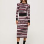 Women Multi Pepe Jeans Ribbed Midi Skirt 60J40501