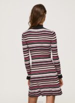 Women Multi Pepe Jeans Short Striped Knit Dress 60J40174 - Image 4