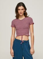 Women Multi Pepe Jeans Striped Print T-Shirt 60J40442