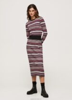 Women Multi Pepe Jeans Striped Round Neck Jersey 60J40261 - Image 2