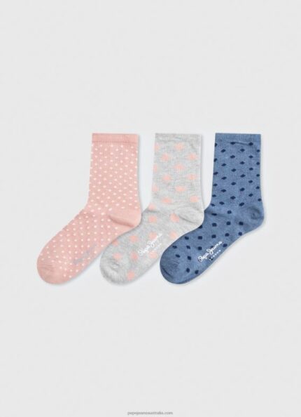 Women Multi Pepe Jeans Yara 3-Pack Socks 60J40557