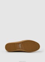 Women Navy Pepe Jeans Colin Shoe Leather Sneakers 60J40638 - Image 5