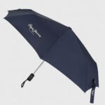 Women Navy Pepe Jeans Ned Folding Automatic Umbrella 60J40790