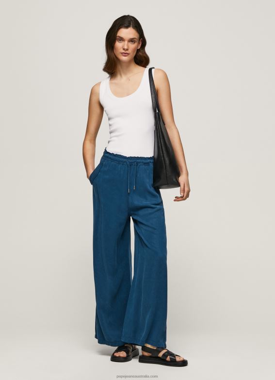 women_ocean_pepe_jeans_paper_bag_wide_trousers_60j40302.jpg Women Ocean Pepe Jeans Paper Bag Wide Trousers 60J40302 - Image 1