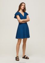 Women Ocean Pepe Jeans Patrizia Crossed Collar Dress 60J40197