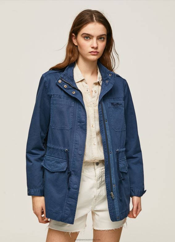 women_ocean_pepe_jeans_union_jack_print_cotton_parka_60j40127.jpg Women Ocean Pepe Jeans Union Jack Print Cotton Parka 60J40127 - Image 1