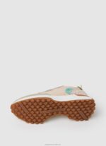 Women Pale Pink Pepe Jeans Lucky Leo Combined Sneakers 60J40579 - Image 5