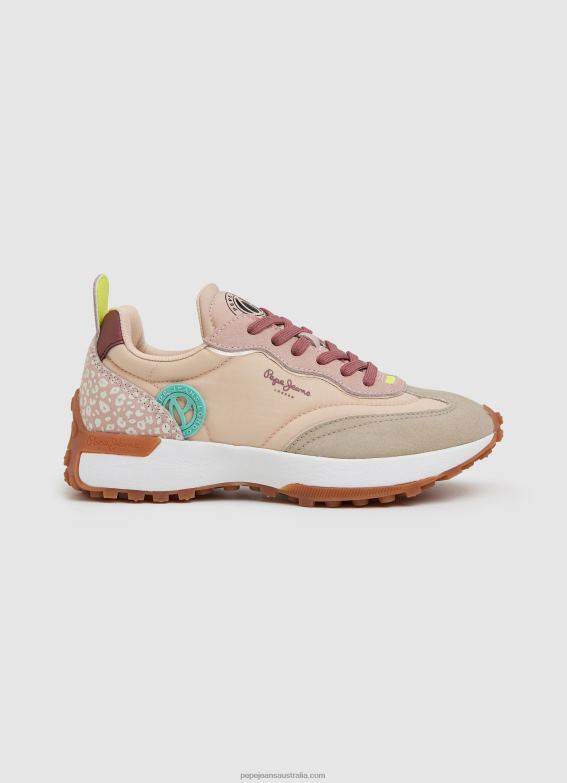 women_pale_pink_pepe_jeans_lucky_leo_combined_sneakers_60j40579.jpg Women Pale Pink Pepe Jeans Lucky Leo Combined Sneakers 60J40579 - Image 1