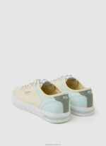 Women Pastel Lemon Pepe Jeans Kenton Road Basic Sneakers 60J40634 - Image 4