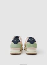 Women Pastel Lemon Pepe Jeans Rusper Sweet Combined Sneakers 60J40594 - Image 4