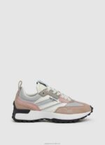 Women Pearl Silver Pepe Jeans Lucky Print Combined Sneakers 60J40574 - Image 2