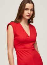 Women Royal Red Pepe Jeans Melody Sleeveless Jumpsuit 60J40204 - Image 3