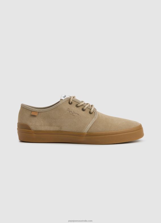 women_sand_pepe_jeans_colin_shoe_leather_sneakers_60j40639.jpg Women Sand Pepe Jeans Colin Shoe Leather Sneakers 60J40639 - Image 1