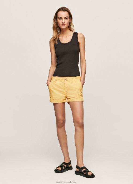 women_shine_pepe_jeans_regular_fit_cotton_shorts_60j40518.jpg Women Shine Pepe Jeans Regular Fit Cotton Shorts 60J40518 - Image 1