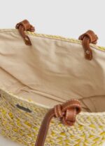Women Shine Pepe Jeans Woven Straw Basket Bag 60J40725 - Image 3