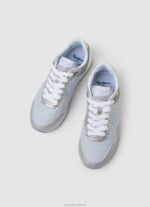 Women Silver Pepe Jeans Albal London Running Sneakers 60J40610 - Image 2