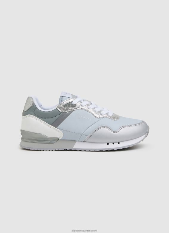 women_silver_pepe_jeans_albal_london_running_sneakers_60j40610.jpg Women Silver Pepe Jeans Albal London Running Sneakers 60J40610 - Image 1
