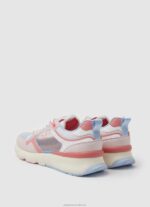 Women Soft Pink Pepe Jeans Brit Pro Bright Running Sneakers 60J40575 - Image 5