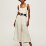 Women Stone Pepe Jeans Long Jumpsuit With Heart Neckline 60J40153
