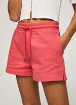 Women Studio Red Pepe Jeans Adjustable Waist Cotton Shorts 60J40516 - Image 3