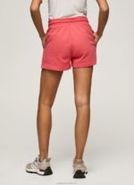Women Studio Red Pepe Jeans Adjustable Waist Cotton Shorts 60J40516 - Image 4