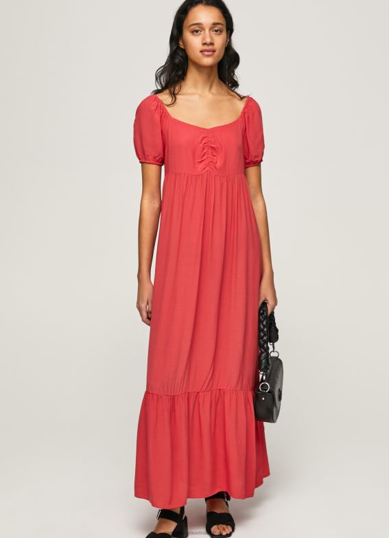 women_studio_red_pepe_jeans_flowy_dress_60j40150.jpg Women Studio Red Pepe Jeans Flowy Dress 60J40150 - Image 1