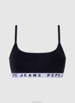 Women Studio Red Pepe Jeans Solid Str Brlt Sports Bra 60J40570 - Image 5