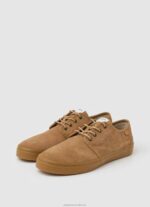 Women Tan Pepe Jeans Colin Shoe Leather Sneakers 60J40640 - Image 3