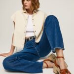 Women Tan Pepe Jeans Taffy Day Leather Sandals 60J40645