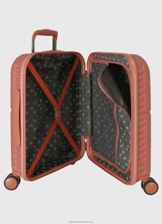 Women Terracotta Pepe Jeans Trolley Abs 55Cm. Highlight Hard Suitcase 60J40755 - Image 4