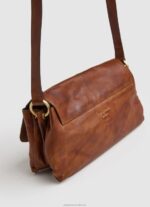Women Tobacco Pepe Jeans Leather Shoulder Bag 60J40746 - Image 2