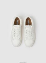 Women White Pepe Jeans Adam Match Classic Sneakers 60J40586 - Image 2