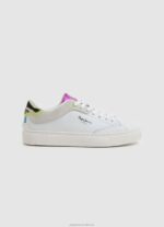 Women White Pepe Jeans Adams Ari Basic Sneakers 60J40592